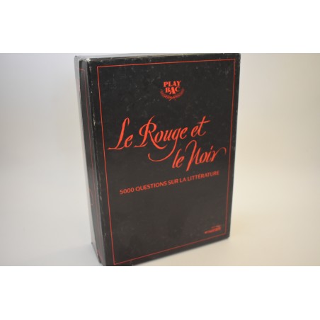 Le rouge et le noir edition Play bac jeu de société diffusion hatier trivial pursuit questions littérature