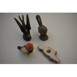 Lot de 4 oiseaux petit cuicui collection