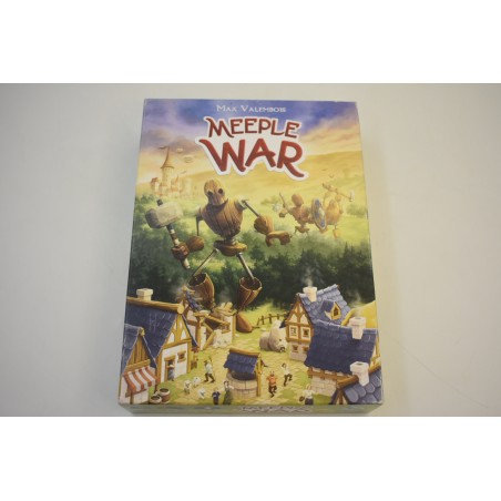 Meeple War Edition blue cocker jeu de société Carcassonne cité jeux