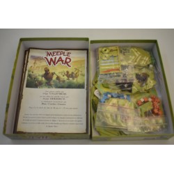 Meeple War Edition blue cocker jeu de société Carcassonne cité jeux
