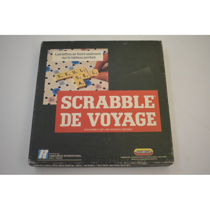 Scrabble De voyage Edition habourdin jeux spear jeu de société voyage duplicate compétition vintage retro game lettres