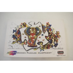 Rainbowooden puzzles elephant Eureka ! brain your mind puzzle casse tete jeux de société