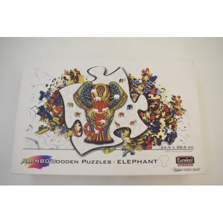 Rainbowooden puzzles elephant Eureka ! brain your mind puzzle casse tete jeux de société
