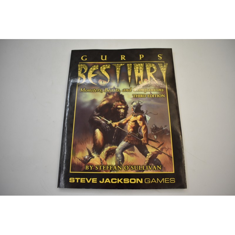 Bestiary  Gurps Monsters Beasts Companions Third Edition Steve Jackson games livre jeu jeux