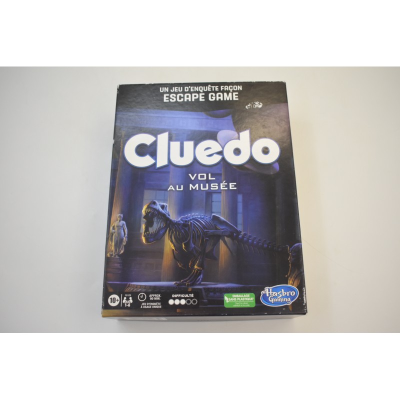 Cluedo vol au musée jeu d'enquete escape game hasbro gaming jeux de société