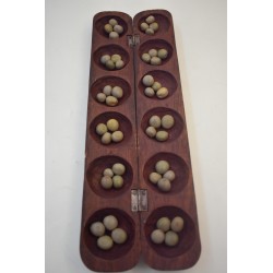 Awale Jeu Traditionnel Africain Bois Sculpté Wari Awele Jeux Fait Main Awalé