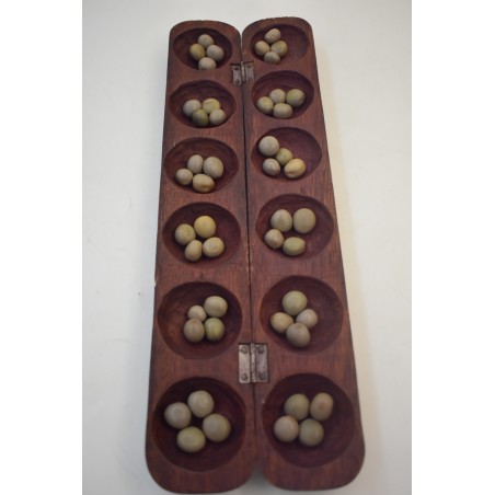 Awale Jeu Traditionnel Africain Bois Sculpté Wari Awele Jeux Fait Main Awalé