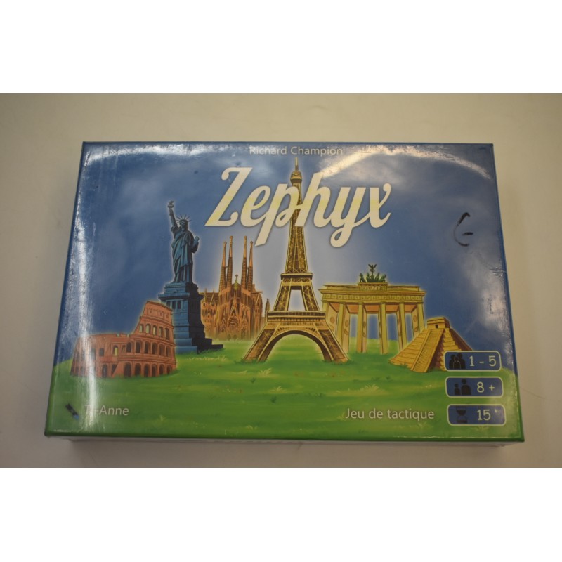 Zephyx neuf jeu de tactique jeux de société souvenirs de voyage capitale