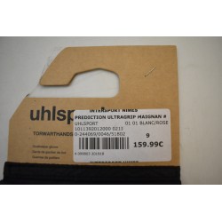 Uhlsport Neuf Prediction Ultragrip Maignan official taille 9 Hn Half negative gants gardien de but gant goal keeper blanc rose