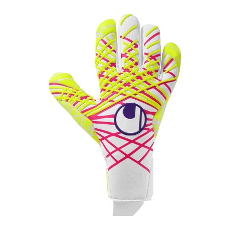Uhlsport Neuf Prediction Ultragrip Maignan official taille 9 Hn Half negative gants gardien de but gant goal keeper blanc rose