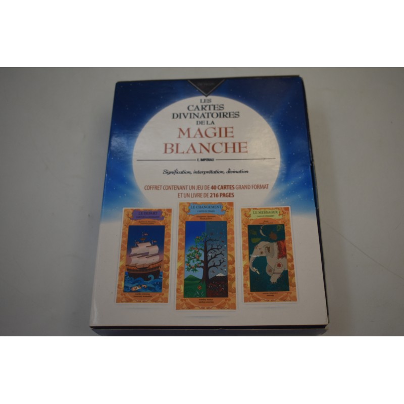 Les cartes divinatoires de la magie blanche edition De vecchi jeu cartomancie jeux carte livre divination