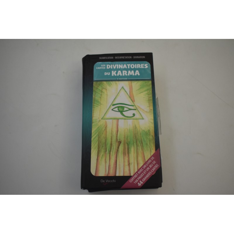 Les cartes divinatoires du karma Edition De Vecchi jeu de société jeux tirages divination