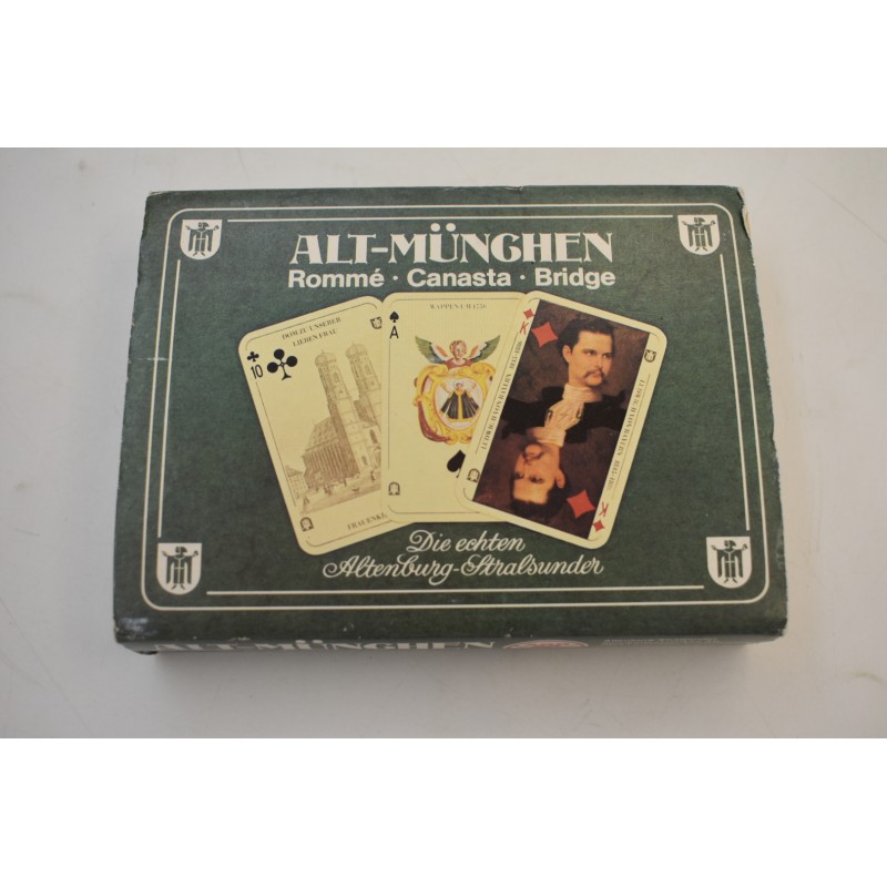Alt Munchen Rommé Canasta Bridge Die echten Altenburg Stralsunder jeu de cartes ancien