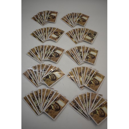 Lot de 99 mises jetons plaques billet de 500 francs pascal poker casino cartes