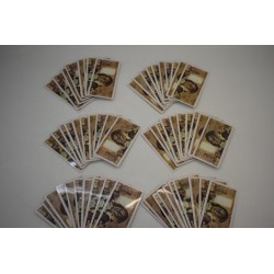 Lot de 99 mises jetons plaques billet de 500 francs pascal poker casino cartes