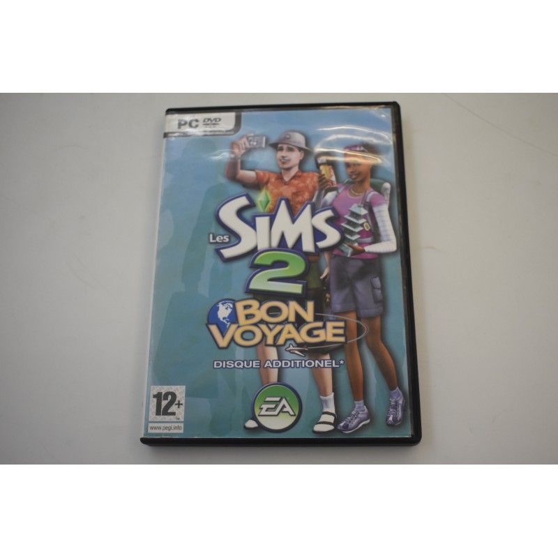 Les Sims 2 bon voyage jeux vidéo retro disque additionnel Ea cd rom dvd
