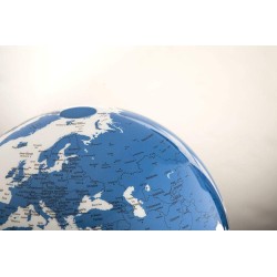 Wonday Light & Colour Hot Blue Globe Lumineux Sphere bleu blanc mappemonde décoration