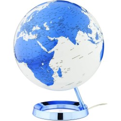 Wonday Light & Colour Hot Blue Globe Lumineux Sphere bleu blanc mappemonde décoration