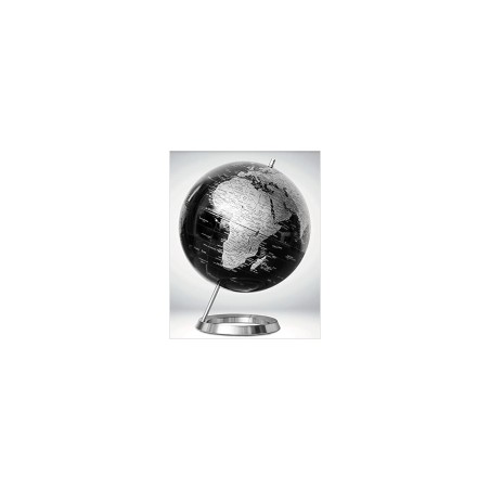Wonday Iglobe Black Globe non lumineux sphere Noir Argent mappemonde