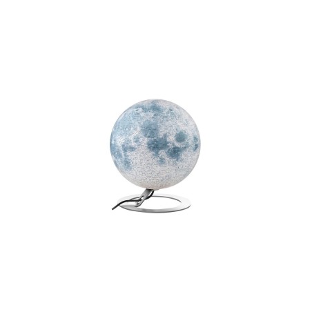 Wonday Globe Lune lumineux sphere carte 30 cm aluminium