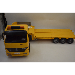 Lot Bruder Mercedes Actros 4143 Man An 2002 Camion Remorque Plateau Fliegl Spiel