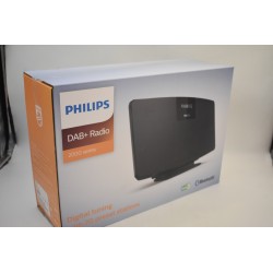 Philips M2505 HiFi (Dab+/FM, Bluetooth multipairing, entrée Audio 3,5 mm, Full-Range, 10 W) Noir radio musique enceinte
