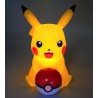 Pokemon Figurine Lumineuse Pikachu Poké Ball Enceinte sans Fil LED 2 Modes d'éclairage USB/microUSB AUX Jack 3.5 mm