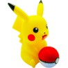 Pokemon Figurine Lumineuse Pikachu Poké Ball Enceinte sans Fil LED 2 Modes d'éclairage USB/microUSB AUX Jack 3.5 mm