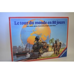 Le tour du monde en 80 jours 1986 Edition Ravensburger Course aventures Jule Verne jeu de société jeux bd livre