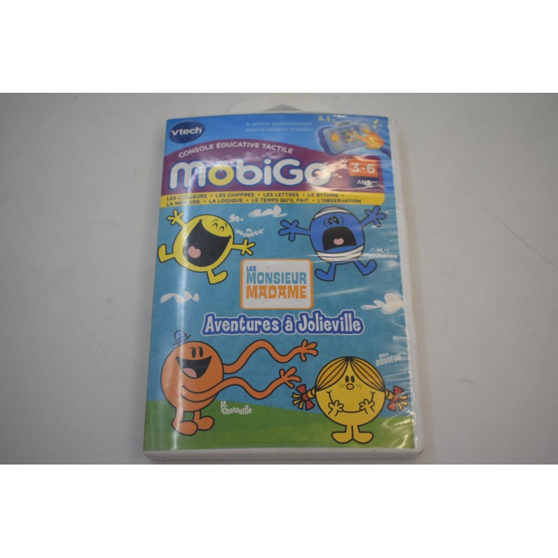 Monsieur madame Vtech Mobigo les aventures a jolieville jeux vidéo cartouche console educative tactile