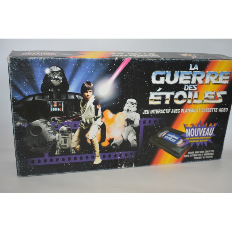 Star Wars 1996 La guerre des Etoiles jeu interactif avec plateau et cassette vidéo vhs k7 jeux de société edition parker