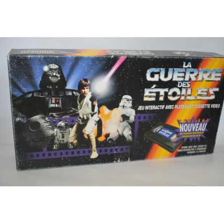 Star Wars 1996 La guerre des Etoiles jeu interactif avec plateau et cassette vidéo vhs k7 jeux de société edition parker