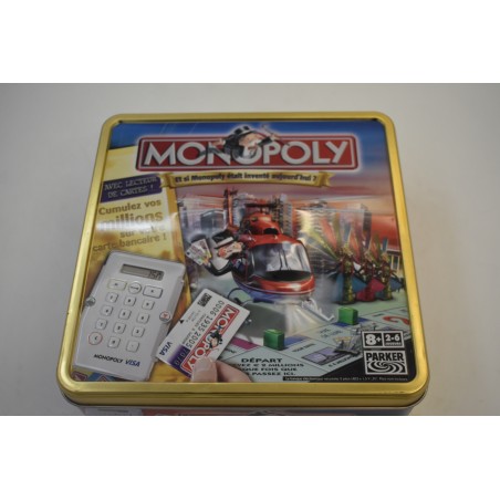 Et si Monopoly était inventé aujourd'hui ? boite luxe métal lecteur de cartes jeux de société Parker