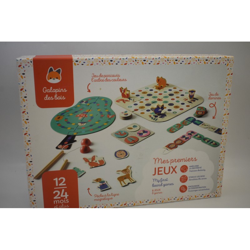 Mes premiers Jeux Galopins des bois 8 jeu de société jeux eveil dominos peche parcours