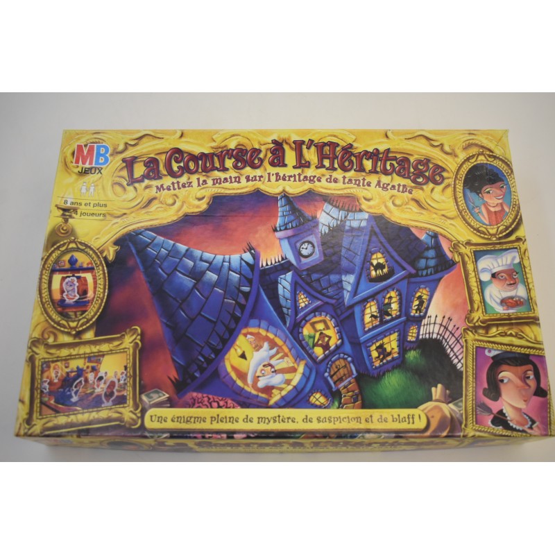 La course a l'héritage Edition Mb jeux jeu de société énigme mystère enquête bluff parker hasbro