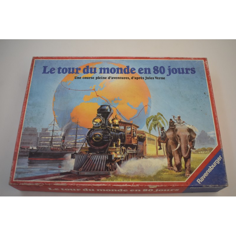 Le tour du monde en 80 jours Edition Ravensburger jeu de société Jule Verne jeux 1986