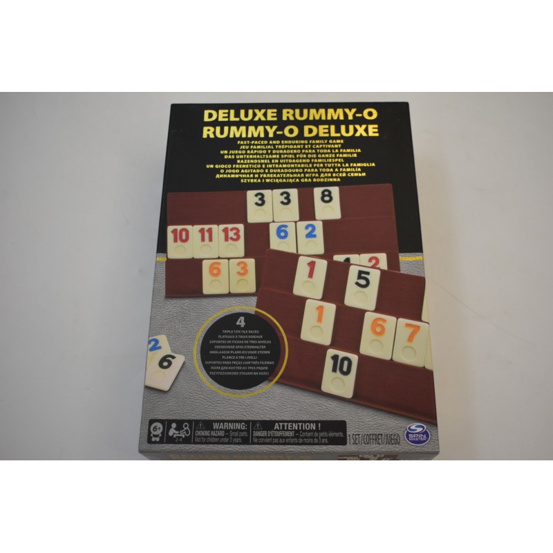Rummy - o Deluxe Edition Spin master rummikub chiffres rummiJeu de société jeux familial trépidant