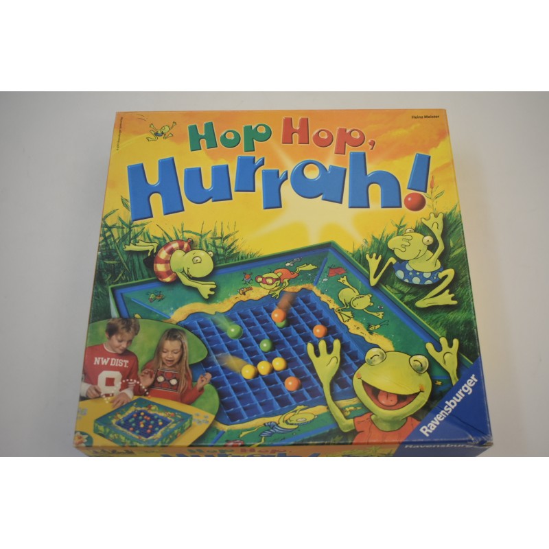 Hop Hop Hurrah ! Edition Ravensburger Jeu de société jeux d'adresse bille grenouilles