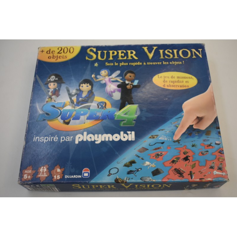 Playmobil super 4 vision Edition dujardin jeu de missions rapidité jeux société figurine
