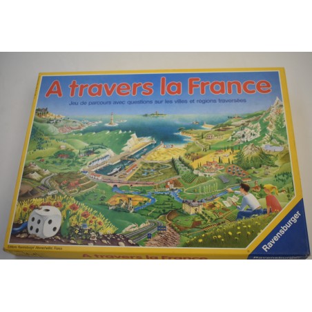 A travers la france Edition Ravensburger jeu de société jeux de parcours villes régions françaises