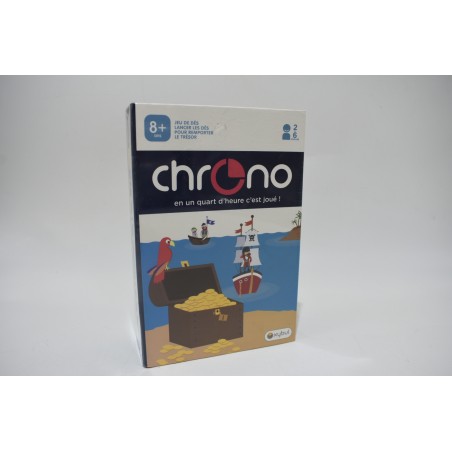Chrono Le trésor des pirates Edition Oxybul blue orange en un quart d'heure c'est joué ! jeu de société jeux