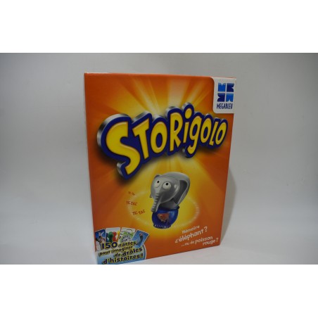 Storigolo Edition Megableu jeu de société jeux cartes éléphant figurine mémoire drôles d'histoire