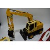 lot 3 engins de chantier Dickie toys Liebherr litronic 314 pelle mecanique chantier camion ciment