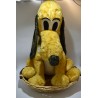 Walt Disney Character California Stuffed Toys Pluto peluche géante dans son panier jouet