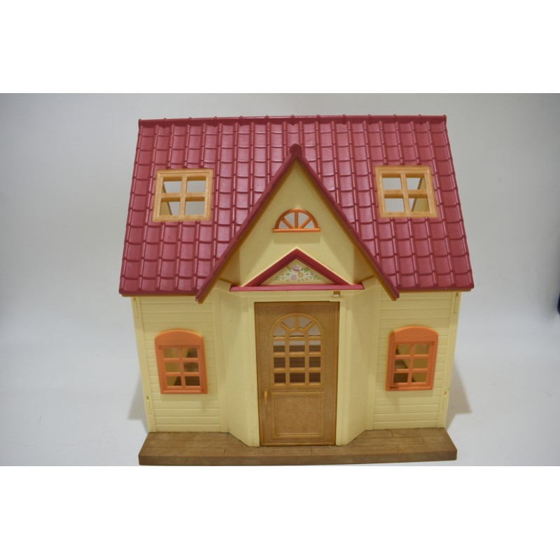 Vintage Sylvanian Epoch Maison des bois famille Families red roof cosy Cottage