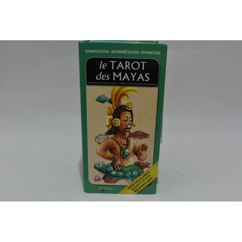 Le tarot des Mayas Edition De Vecchi jeu de cartes jeux divination Maya livret