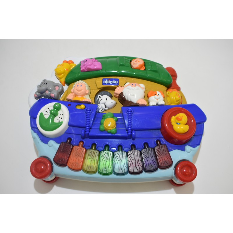L'arche de Noé Chicco valisette eveil musique bruits animaux piano electronique jouet eveil