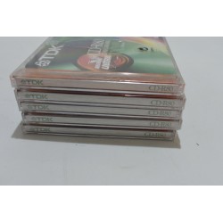 lot de 5 TDK Cd-R80 cd recordable Reflex Ultra 700 mb 80 min up to 24X compact disc