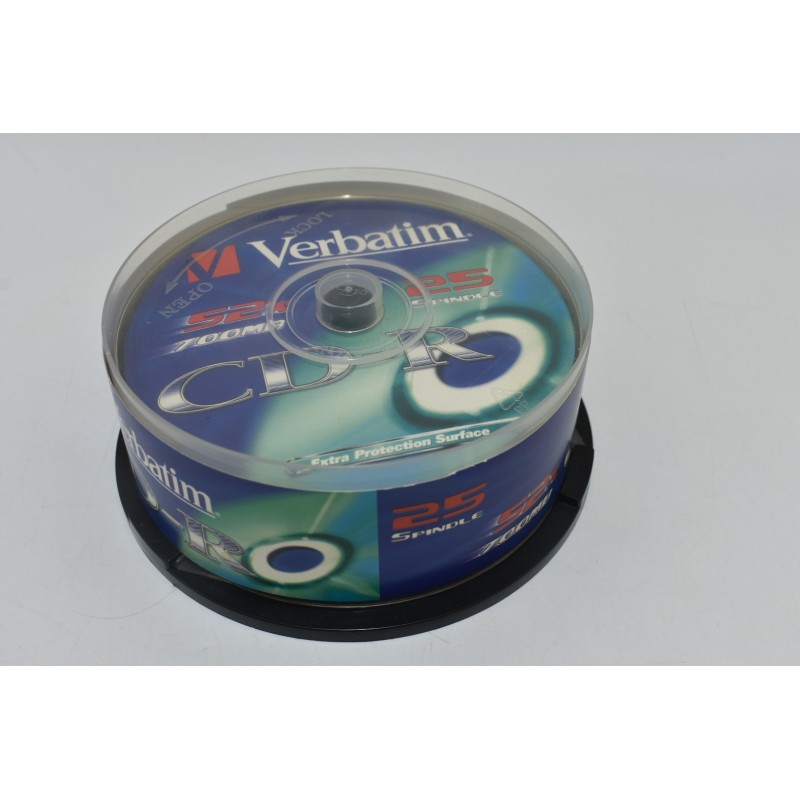 Lot de 25 Verbatim Cd-R 700 mb 52x compact disc recordable