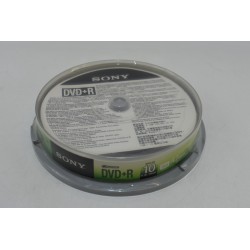 Lot neuf de 10 Sony Dvd R pack 4.7 GB 120 MIN 1X-16X optical media vidéo film